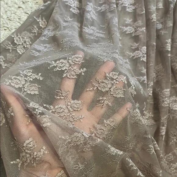 Free People mauve lace floral skirt - Picture 5 of 9